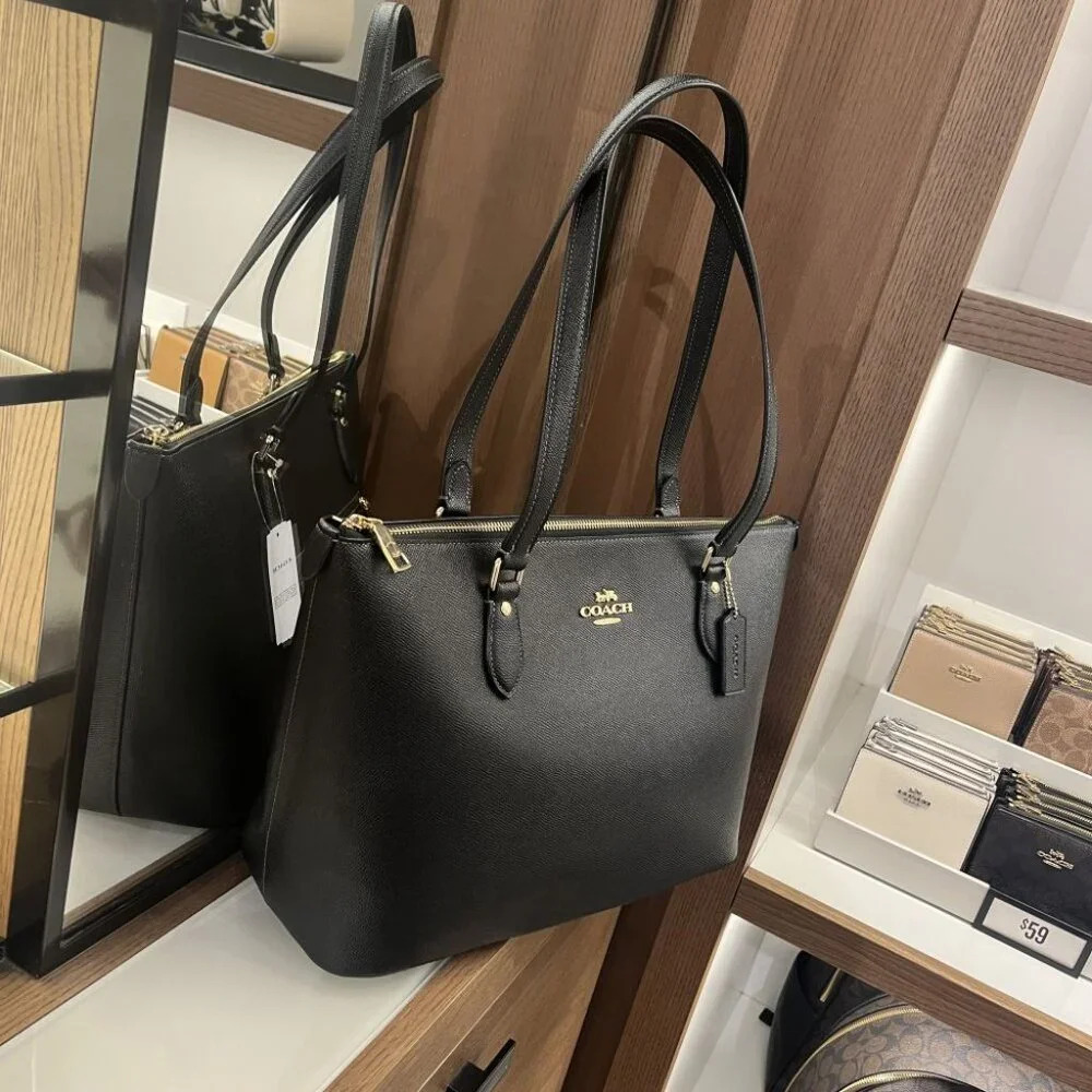 COACH GALLERY TOTE BAG CV402 IMBLK - Picture 5 of 14